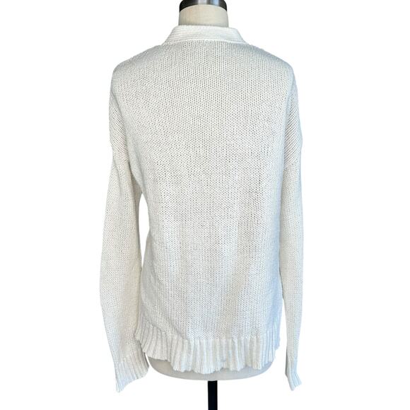 JENNI KAYNE Cody Cardigan Knit Sweater Women's Size Medium V-Neck Button Front - Picture 3 of 10